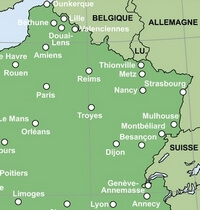 Carte France ville